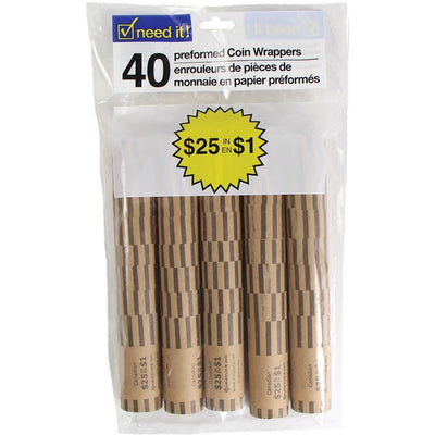 COIN TUBE $1.00, 40/PK (DDNCL-4100)