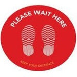 FLOOR SIGN,ENG,WAIT H,12X12" (NVX556688)