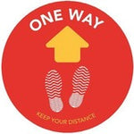 FLOOR SIGN,ENG.ONE WAY,12X12" (NVX558486)