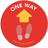 FLOOR SIGN,ENG.ONE WAY,12X12" (NVX558486)