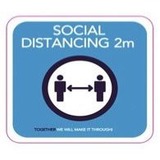 WALL SIGN,ENG,DISTANCE,12X12" (NVX558650)