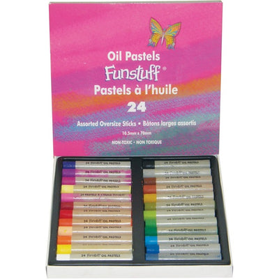 PASTEL OIL STICKS,JUMBO, 24/BX (FUF86124)