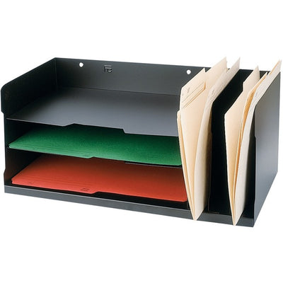 DESK FILE MTL HRZ/VERT LGL,BLK (FCCFC-274-0)