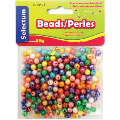 BEADS ROUND ASS.COL.35g (LPRSL54523)