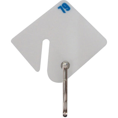 KEY TAG, SQUARE, WHITE  *20/PK (RSIKMTW-52)