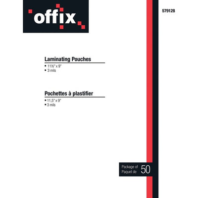3mil. LET.OFFIX LAMINAT.POUCH (NVX579128)