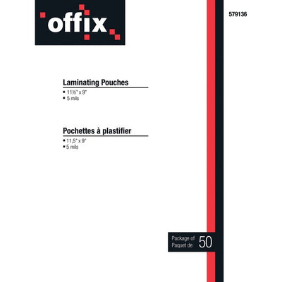 5mil. LET.OFFIX LAMINAT.POUCH (NVX579136)