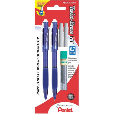 MECH.PENCIL 0.7mm,ECONO 2/PK (PENQE207LEBP2)