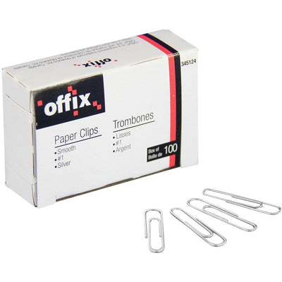 CLIP #1( 1-3/16) OFFIX PLAIN SILV. (NVX345124)