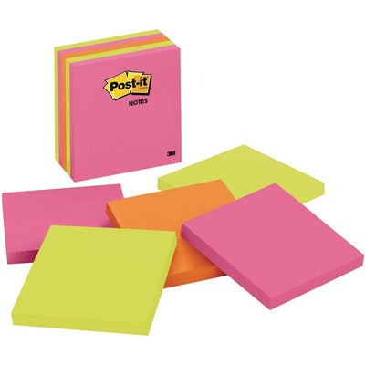 POST IT 4X4 POPTIMISTIC (MMM675-5LAN)