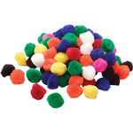 RAINBOW POM-POMS, 100/PK (RVEC21507)