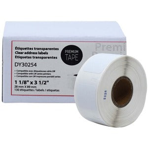 LW LABEL 1 1/8" X 3 1/2" CLEAR (DNSDY30254)