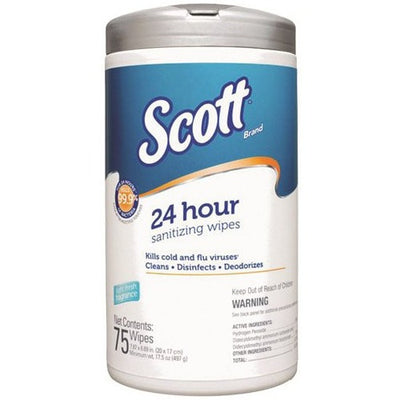 Scott 24 Hour Sanitizing Wipes Canister (KCC53686)