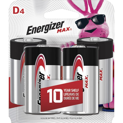 Energizer Max Alkaline D Batteries (EVEE95BP4)