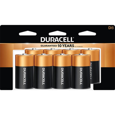 Duracell Coppertop Alkaline D Batteries (DURMN13RT8Z)