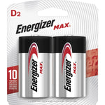 Energizer MAX Alkaline D Batteries, 2 Pack (EVEE95BP2)