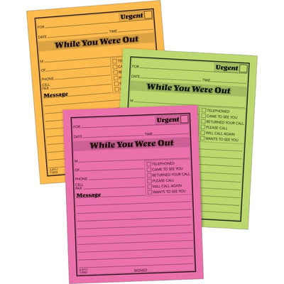 Adams Neon While You Were Out Message Pads (ABF9711NEON)