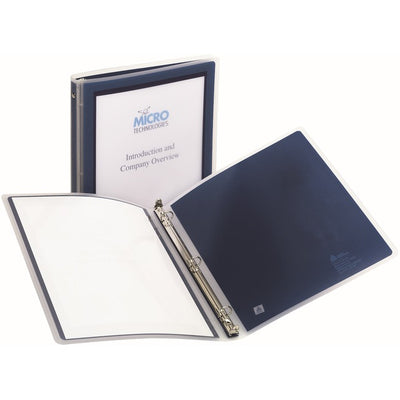 Avery&reg; Flexi-View&trade; Binder 1/2" , Round Rings, Blue (AVE15766)
