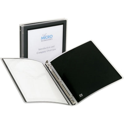 Avery&reg; Flexi-View&trade; Binder 1/2" , Round Rings, Black (AVE15767)