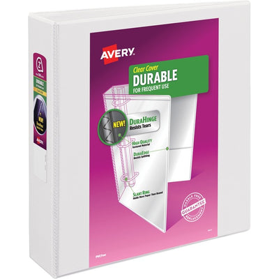 Avery&reg; Durable View Binder 2" , Slant D Rings, White (AVE17032)