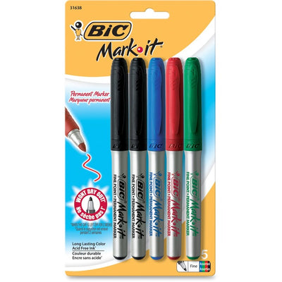 MARKER PERM MARKING FN AST*5pk (BICGPMP51AST)