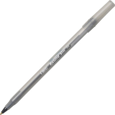 PEN ROUND STICK MED.BLACK (BICGSM11-BK)