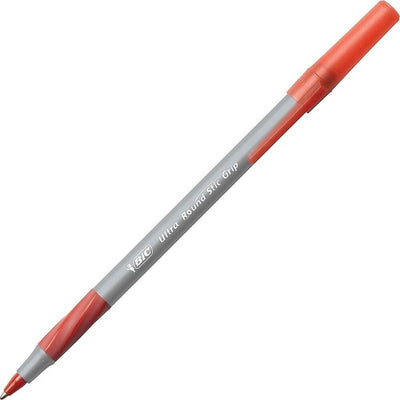 PEN RSTICK GRIP MED.RED (BICGSMG11-RD)