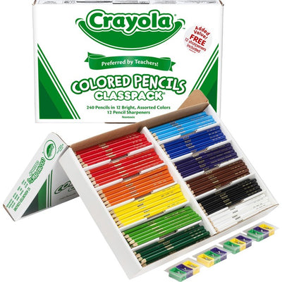 Crayola Colored Pencil Classpack in 12 Colors (CYO68-8024)