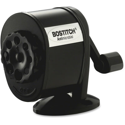 Bostitch Antimicrobial Manual Pencil Sharpener (BOSMPS1-BLK)