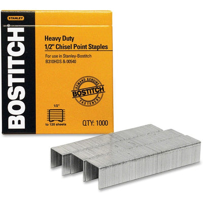 Bostitch 1/2" Heavy Duty Chisel Point Staples 1000 (BOSSB351/2-1M)