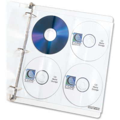 C-Line CD/DVD Poly Insert Refill Pages (CLI61948)