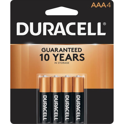 Duracell Coppertop Alkaline AAA Batteries (DURMN2400B4Z)