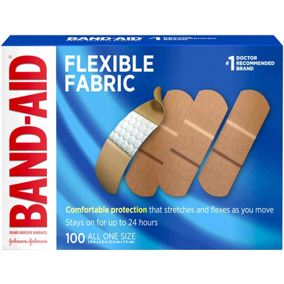 BANDAIDS,FLEXIBLE,1"-100 (JOJ4444)