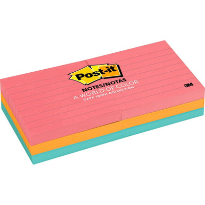 Post-it&reg; Lined Notes - Poptimistic Color Collection (MMM630-6AN)