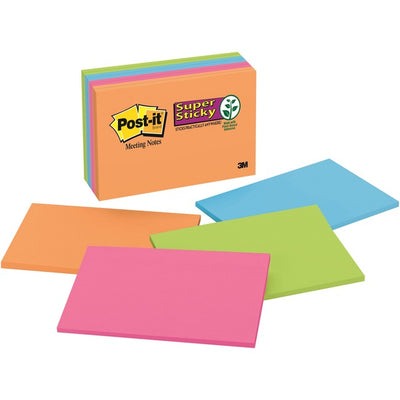 Post-it&reg; Super Stick Notes - Energy Boost Color Collection (MMM6445-SSP)
