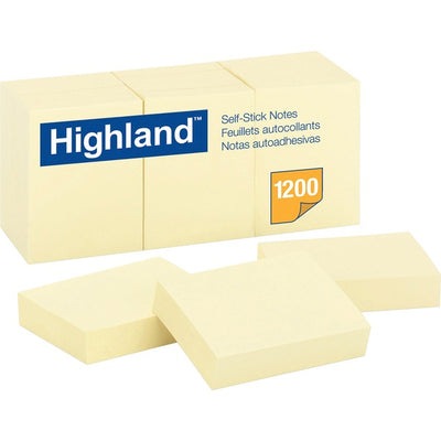 Highland Self-Sticking Notepads (MMM6539-36)