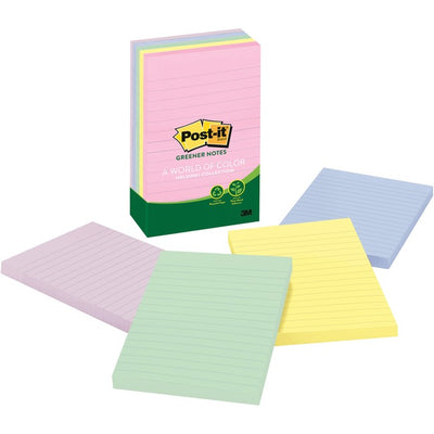 Post-it&reg; Greener Lined Notes - Sweet Sprinkles Color Collection (MMM660-RP-A)