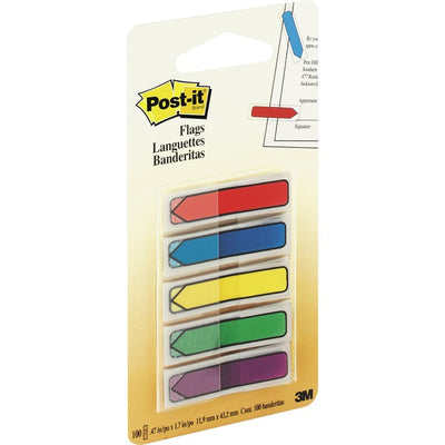 Post-it&reg; Arrow Flags in On-the-Go Dispenser - Bright Colors (MMM684-ARR1)