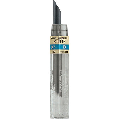 Super Hi-Polymer Mines de Recharge (0,7mm), B, 12 pcs/Tube (PEN50-B)