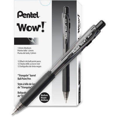 PEN BALLPOINT RETR.1.0mm BK (PENBK440-A)