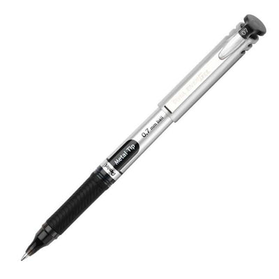 EnerGel Liquid Gel Pen, (0.7mm) Metal Tip, Capped, Black Ink (PENBL17-A)