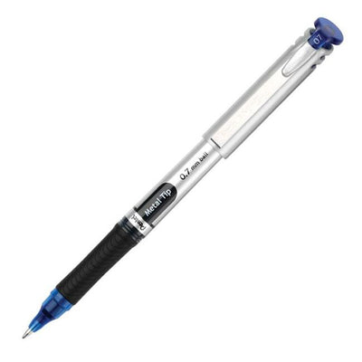 EnerGel Liquid Gel Pen, (0.7mm) Metal Tip, Capped, Blue Ink (PENBL17-C)