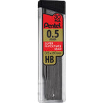 Super Hi-Polymer Lead Refill, 30 Leads Per Tube, HB, 0.5mm (PENC25-HB)