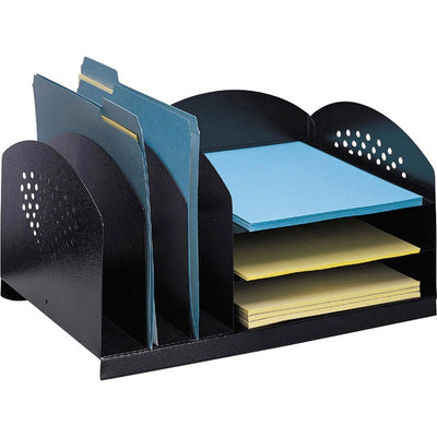 Safco 3 & 3 Combination Rack Desktop Organizers (SAF3167BL)