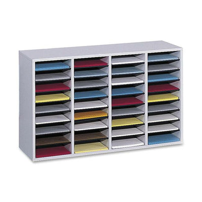 Safco Adjustable Shelves Literature Organizers (SAF9424GR)
