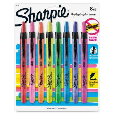 Sharpie Smear Guard Retractable Highlighters (SAN28101)