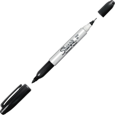 MARKER SHARPIE TWIN TIP BLACK (SAN32001)