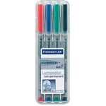 Staedtler Lumocolour Fine Point Marker Pens (STD316WP4)