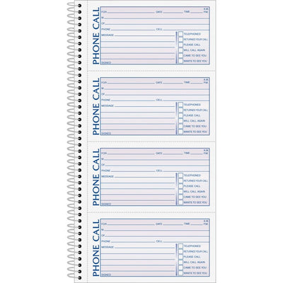 TEL/MSG BK 11x5.5 400 DUP 4/PG (TOP4003)