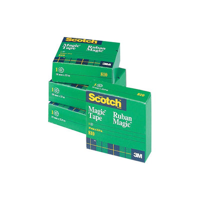Scotch® Magic™ Adhesive Tape Refill, 18 mm x 33 m (MMM-810-18BXD)
